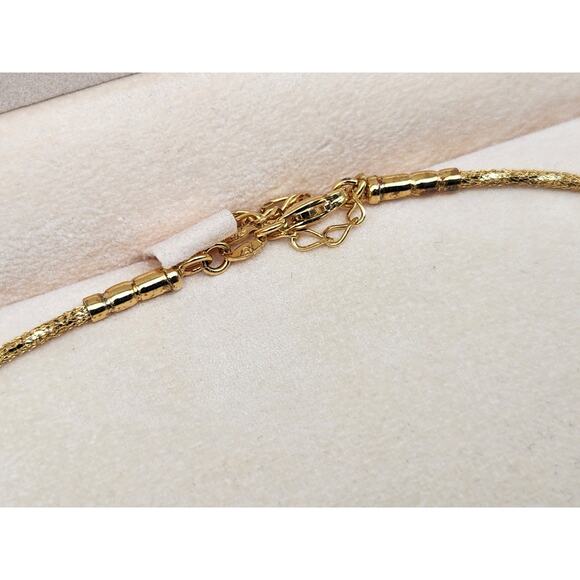 Veronese QVC Sterling Silver 925 Italy Vermeil Necklace 16 - 18''L - Picture 10 of 13